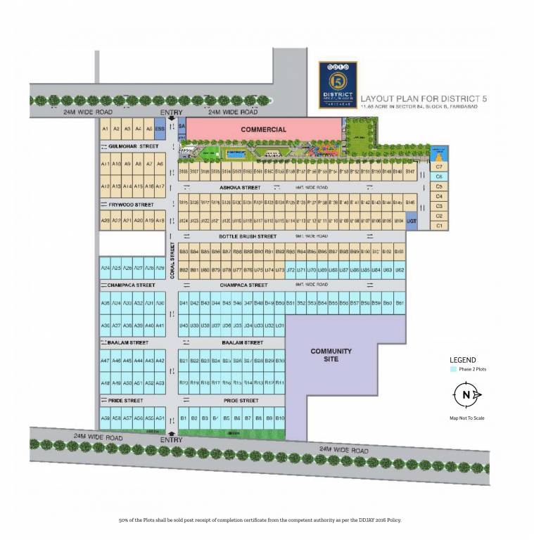 district 5 block b Layout Plan