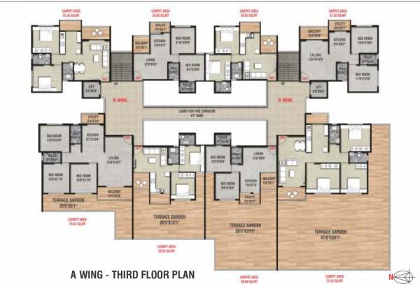  atharva-heights B Wing Cluster Plan