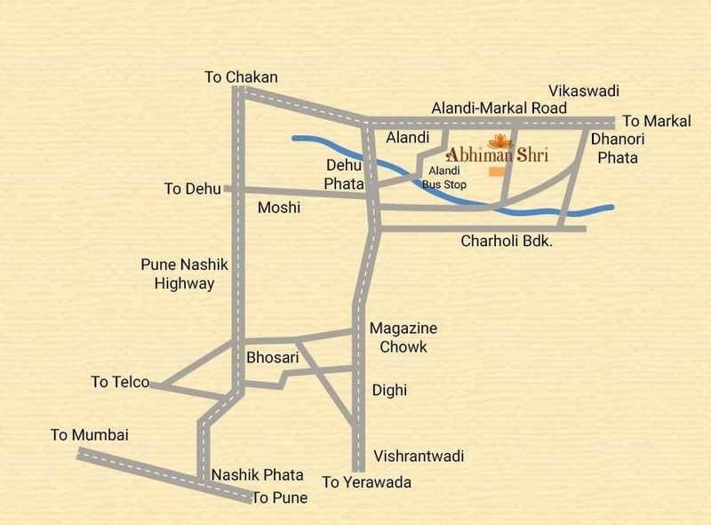  abhiman shri a wing Location Plan