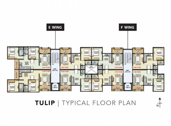  jeevan-baug Wing E & F Cluster Plan