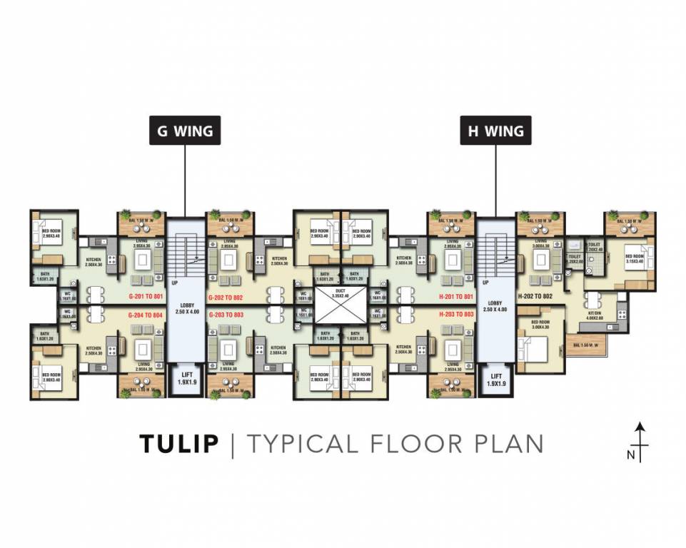  jeevan baug Wing G & H Cluster Plan
