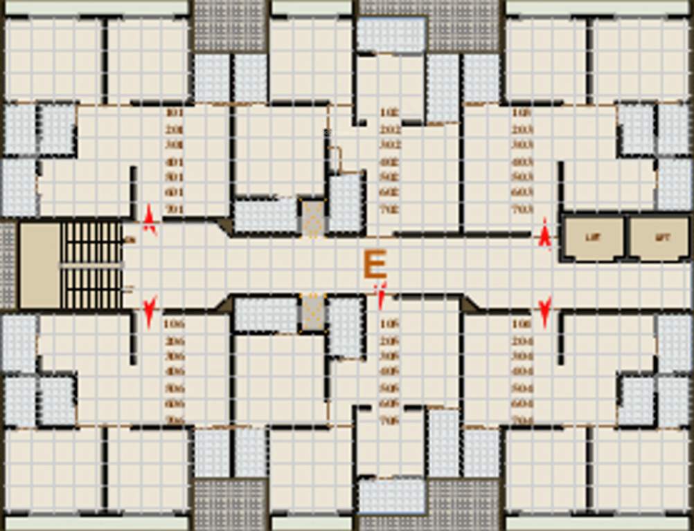  radhe elegance block a b c d and e Layout Plan