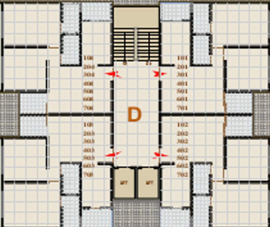  radhe elegance block a b c d and e Layout Plan