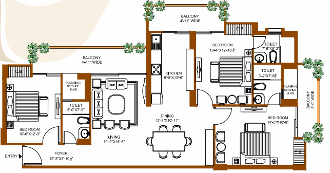 leaf Leaf Cluster Plan