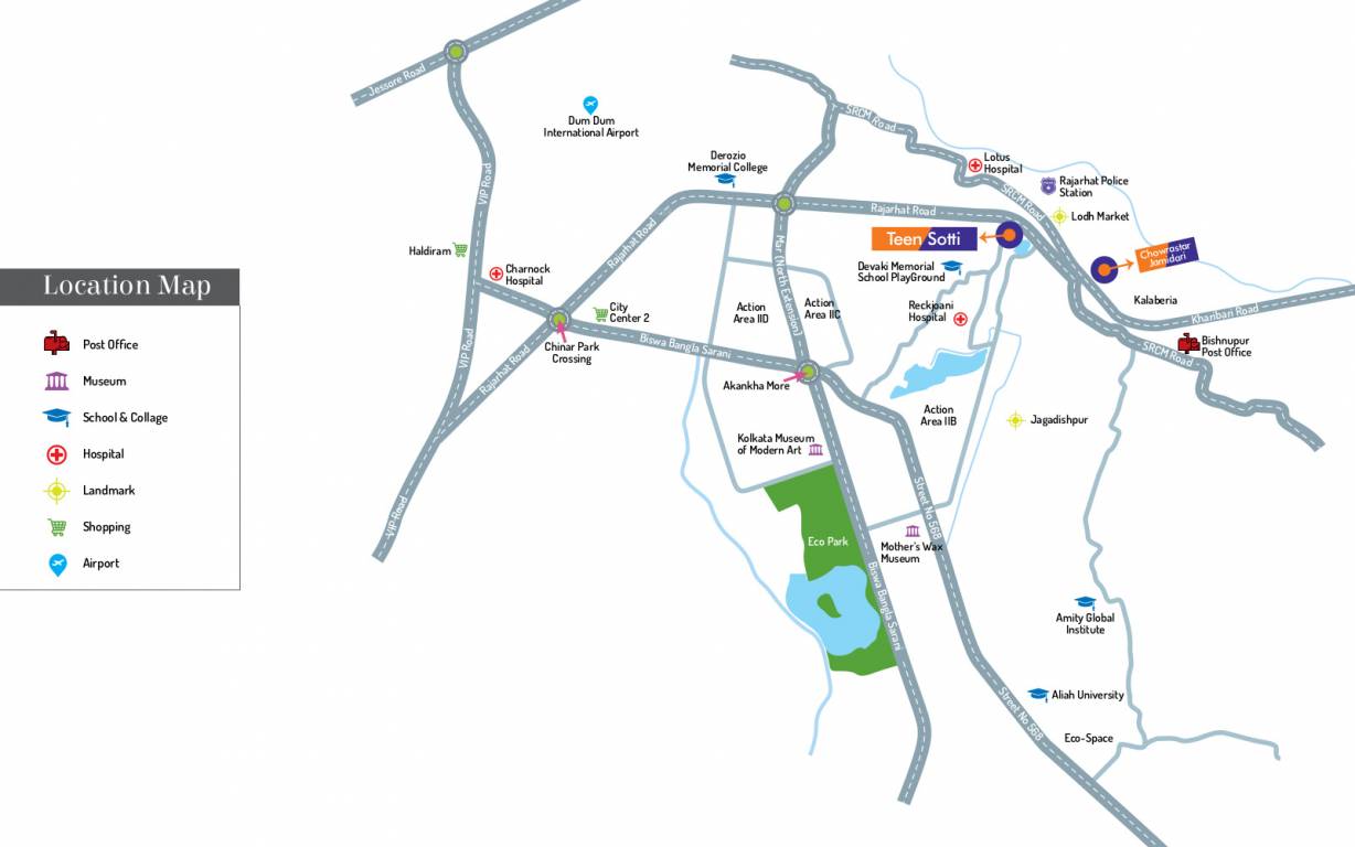  teen satti Location Plan