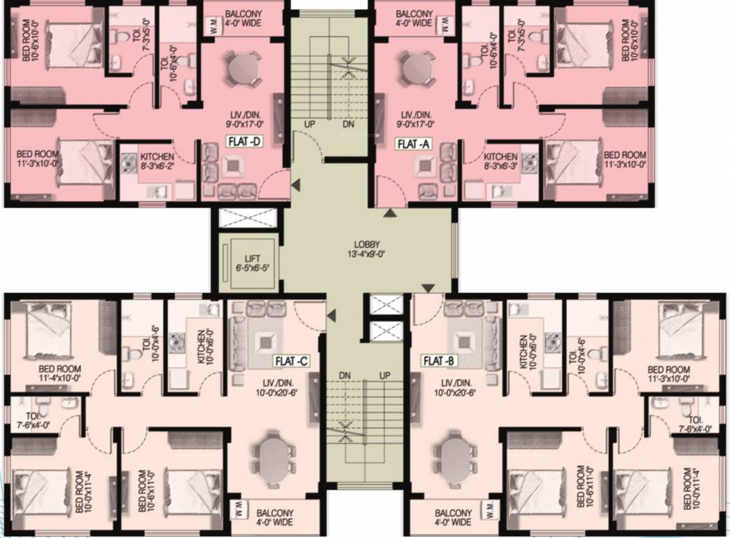balaji residency Cluster Plan