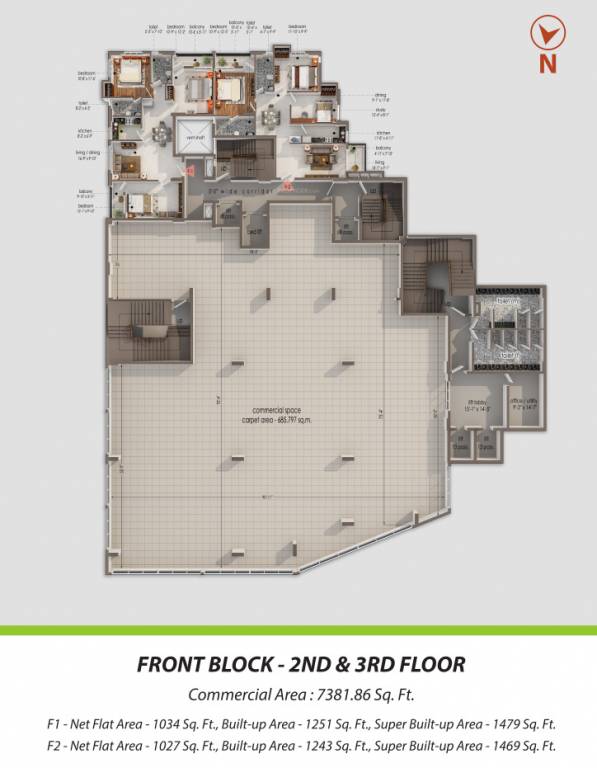  lux insignia Cluster Plan