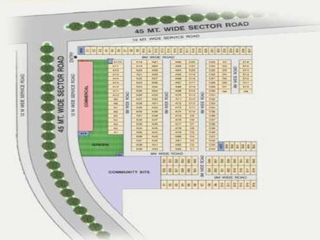 disctrict 1 block c Layout Plan