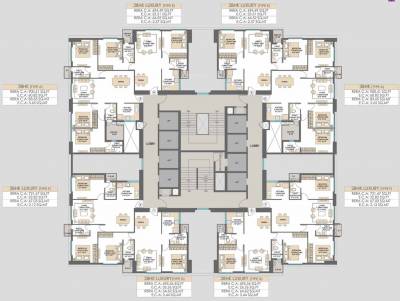  siennaa-at-sarova Siennaa Wing D Cluster Plan