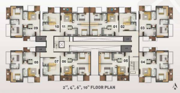  proximus Building Cluster Plan