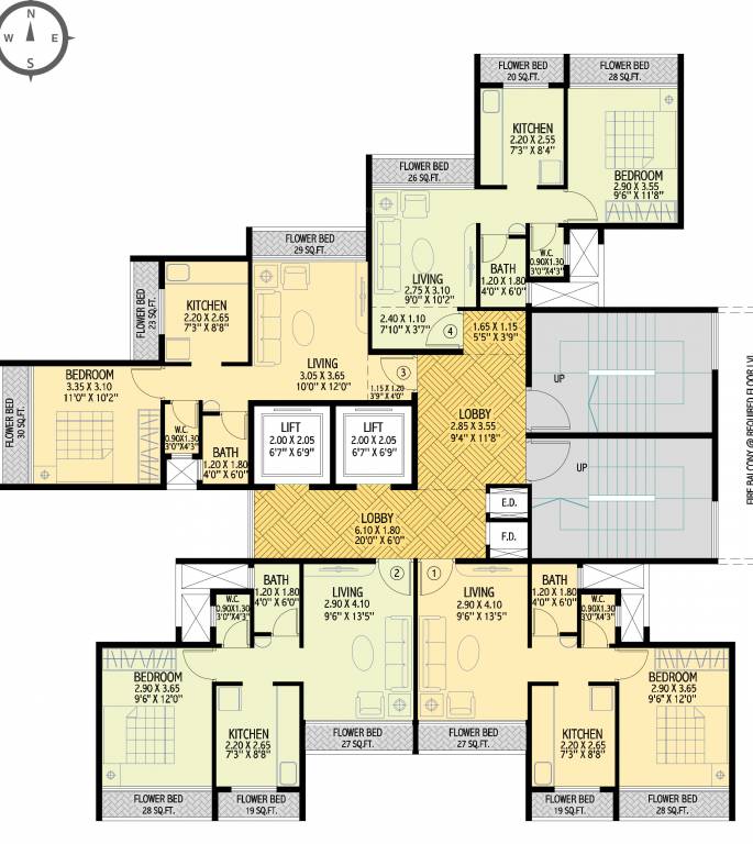  astrova 10 And 12 Floor Astrova Cluster Plan