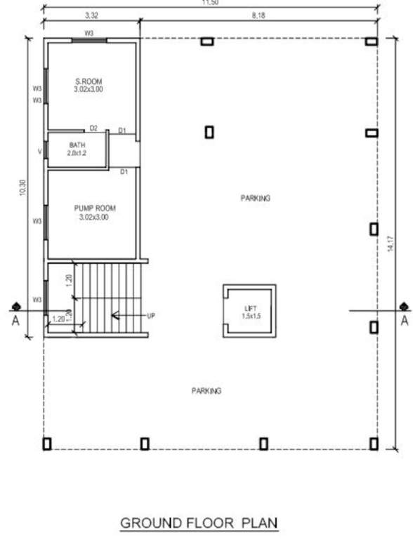  residency Om Residency Cluster Plan for ground Floor