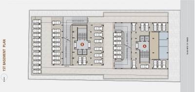  orchid-residency Block A Cluster Plan for 1st Floor