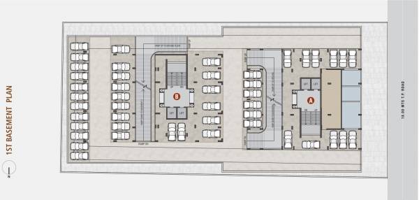  orchid-residency Block A Cluster Plan for 1st Floor
