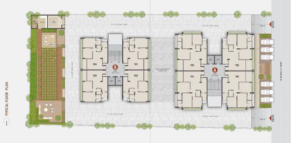  orchid-residency Typical Cluster Plan