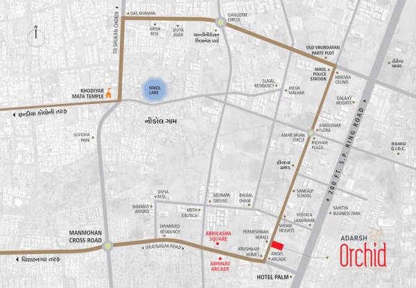  orchid-residency Location Plan