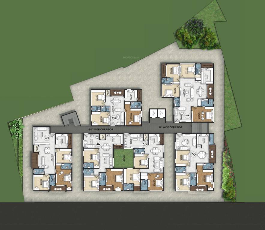  leela Northstar Leela Cluster Plan