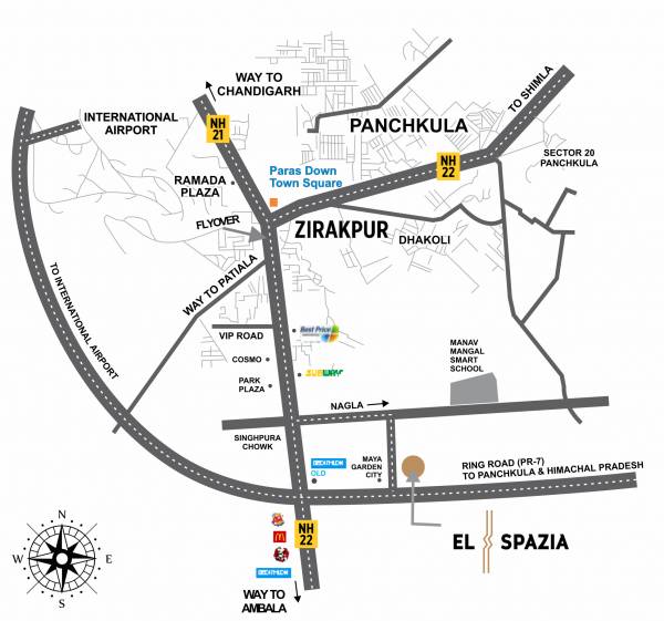  el-spazia Location Plan