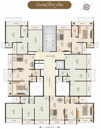  shree-siddhivinayak Shree Siddhivinayak Cluster Plan for 2nd Floor