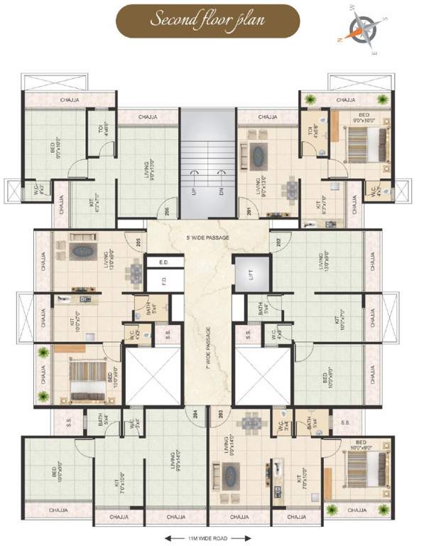  shree siddhivinayak Shree Siddhivinayak Cluster Plan for 2nd Floor