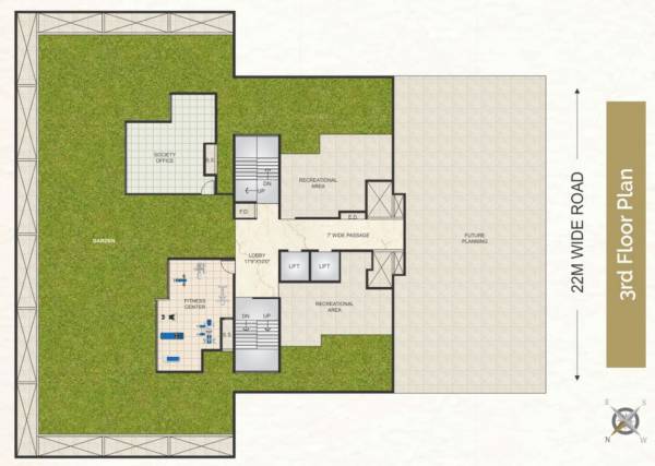  nest Giriraj Nest Cluster Plan for 3rd Floor