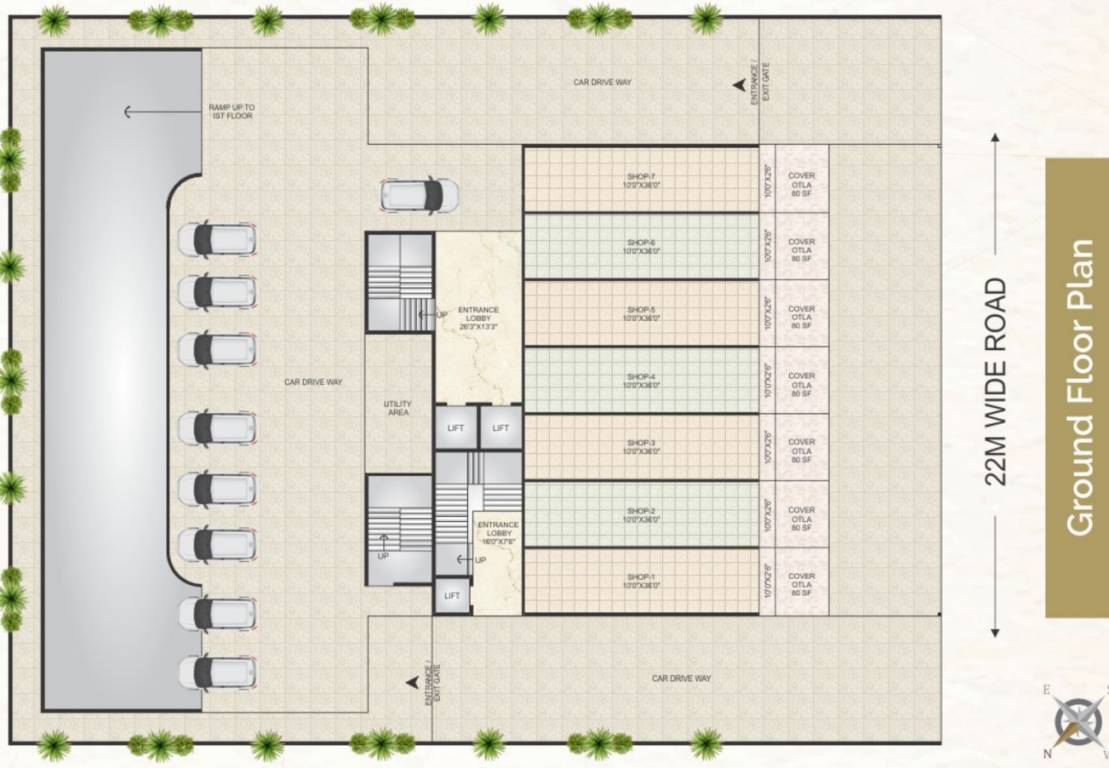  nest Giriraj Nest Cluster Plan for ground Floor