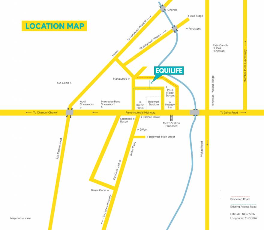  equilife homes phase iii Location Plan