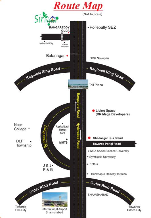  siri vanam Location Plan