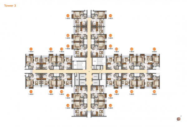 Tower 3 Cluster Plan quality-home-tower-3 Tower 3 Cluster Plan