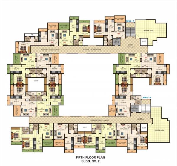  icon Gajanan Icon Phase II A Wing Cluster Plan