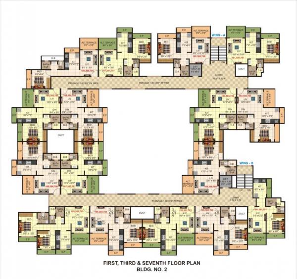  icon Gajanan Icon Phase II A Wing Cluster Plan