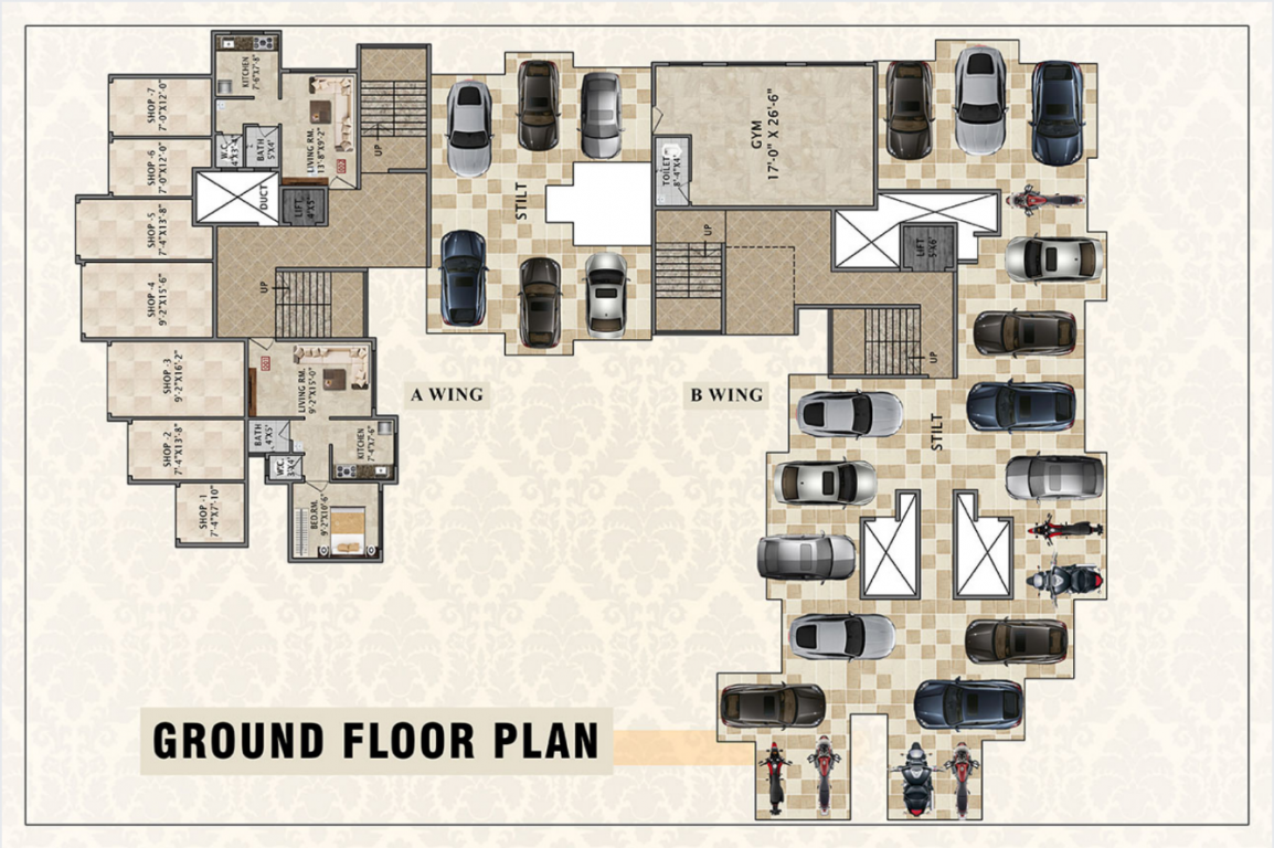  thakare complex Thakare Complex A Wing Cluster Plan