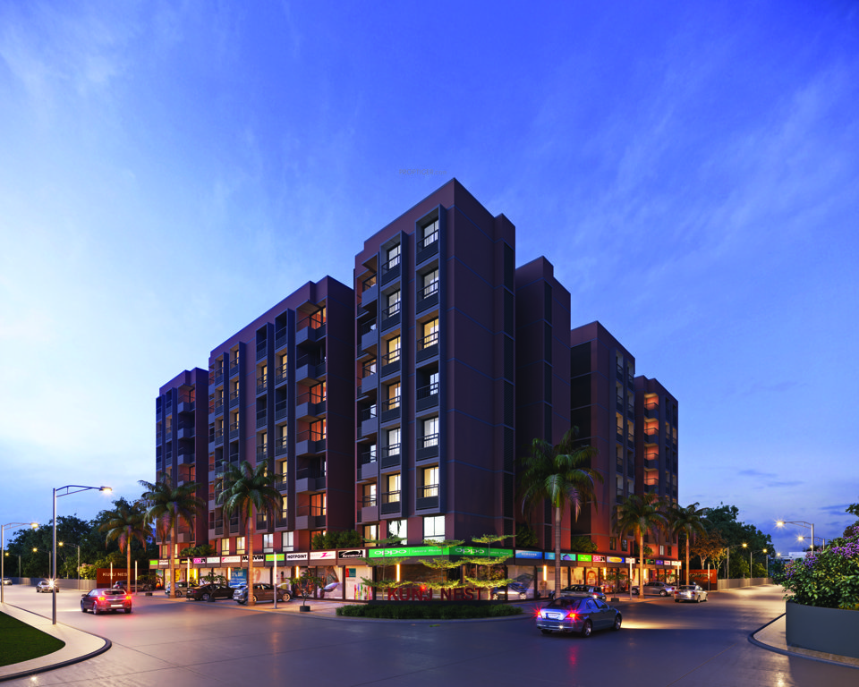  kunj nest 2 & 3 bhk finest living & retails Elevation