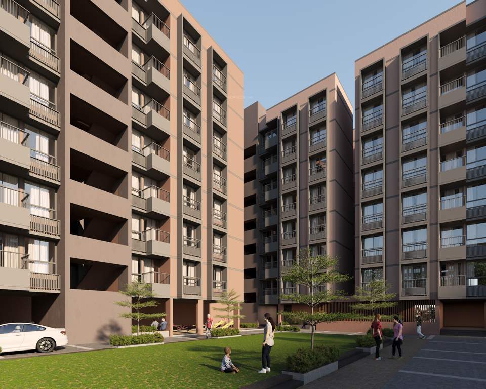  kunj nest 2 & 3 bhk finest living & retails Elevation