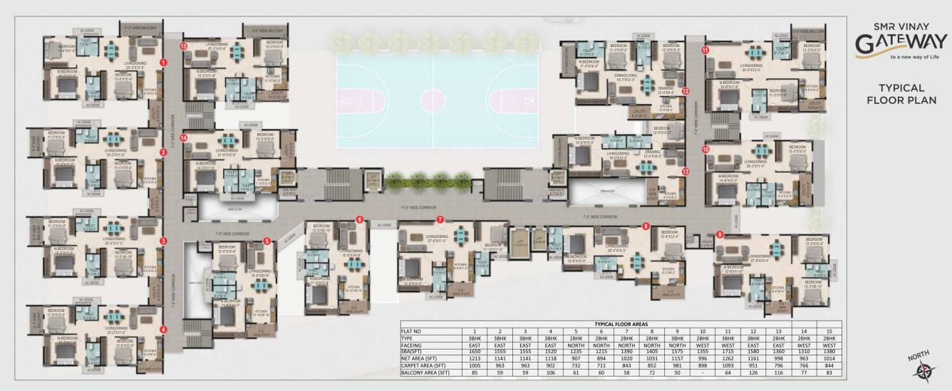 vinay gateway Vinay Gateway Cluster Plan for Typical Floor