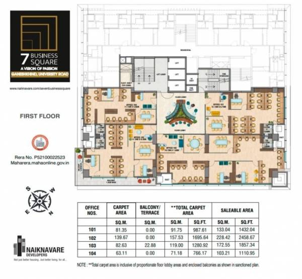  7-business-square 7 Business Square Cluster Plan