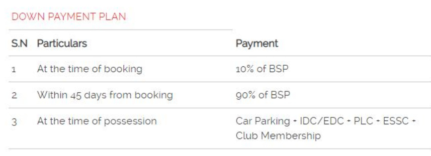 prideville Down Payment Payment Plan