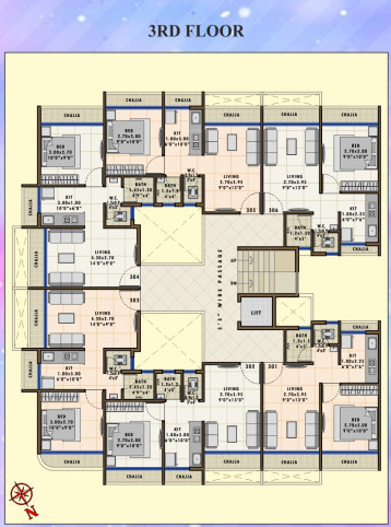  tulip Sarang Tulip Cluster Plan for 3rd Floor