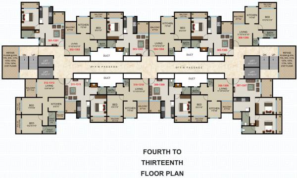  tulip-apartments Cluster Plan