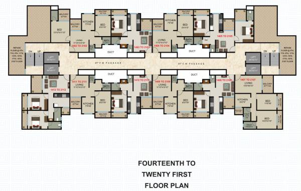  tulip-apartments Cluster Plan