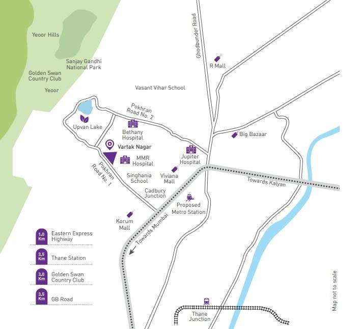  puraniks grand central Location Plan