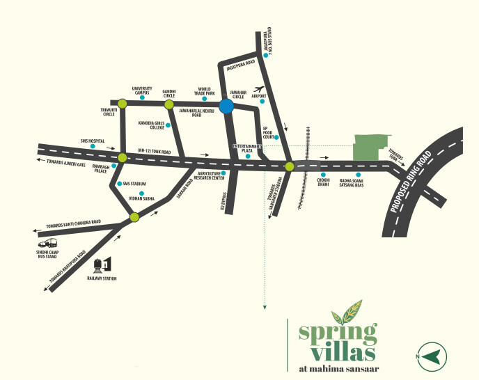  sansaar phase ii spring villa Location Plan