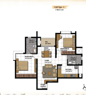  bagmane temple bells Cluster Plan