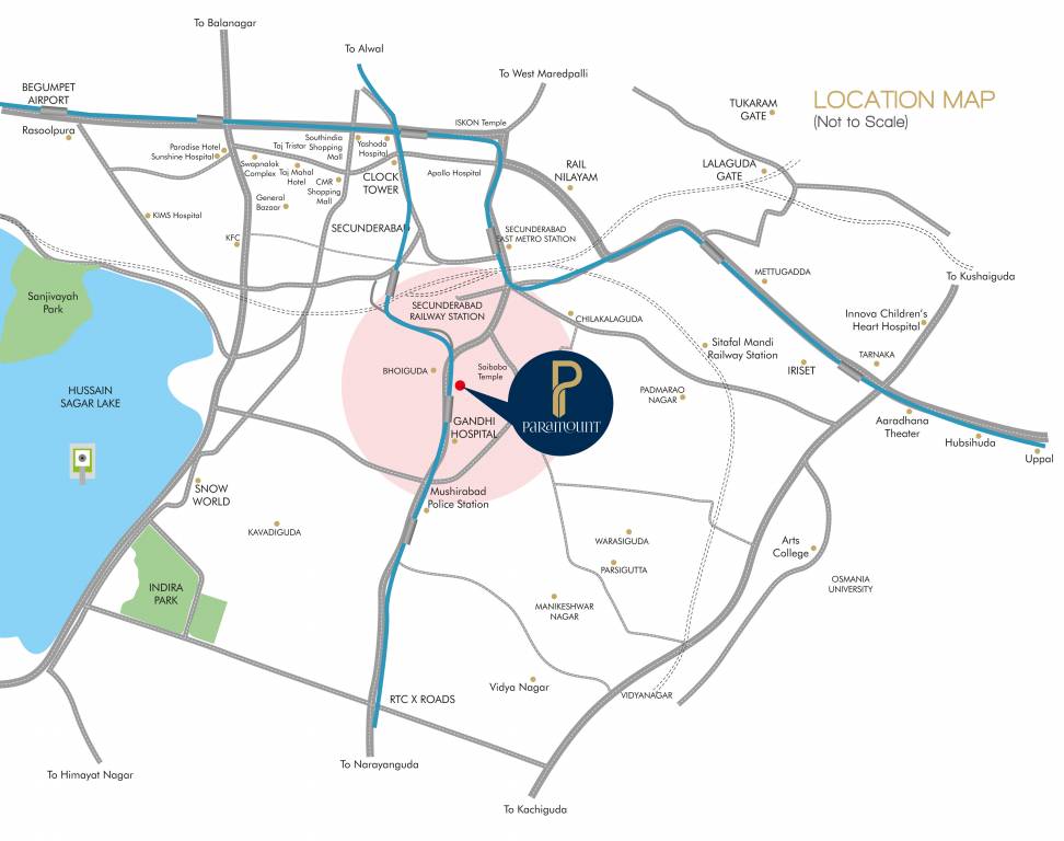  paramount Location Plan