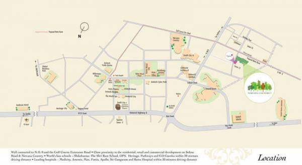  nirvana-country-ii Location Plan