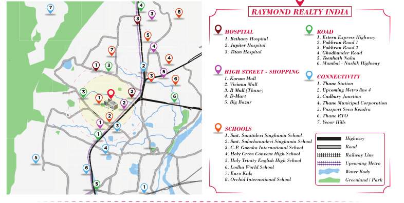  ten x habitat raymond realty tower e Location Plan