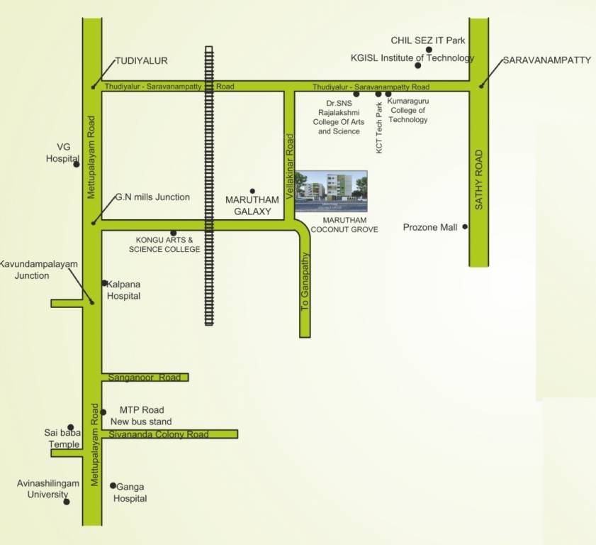 coconut grove Location Plan