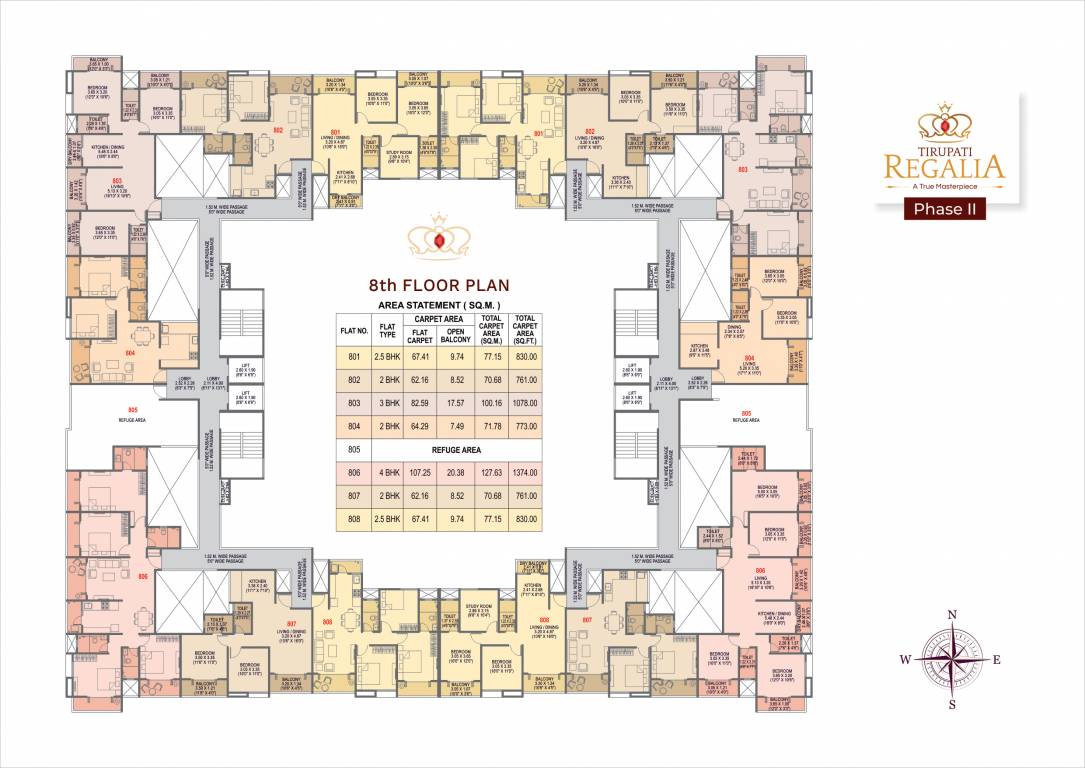  regalia phase 2 Cluster Plan for 8th Floor