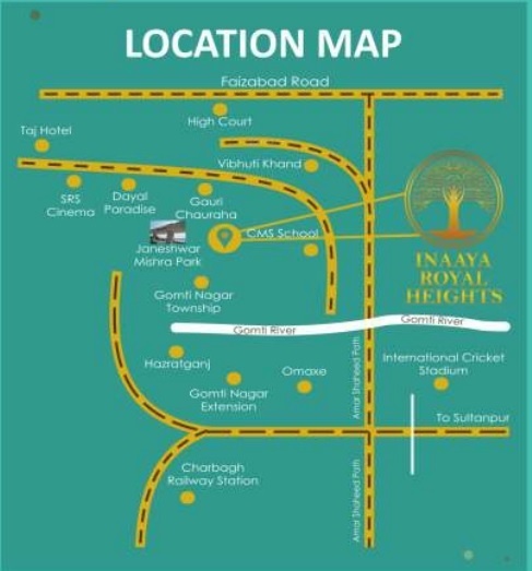  inaaya royal heights Location Plan