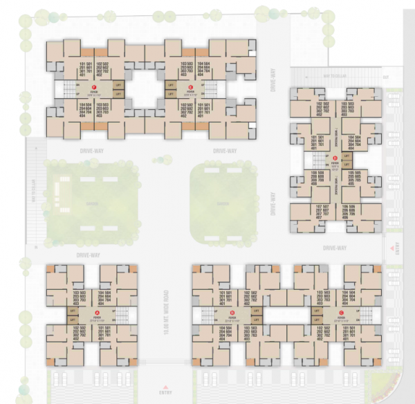  shalin-enclave Cluster Plan